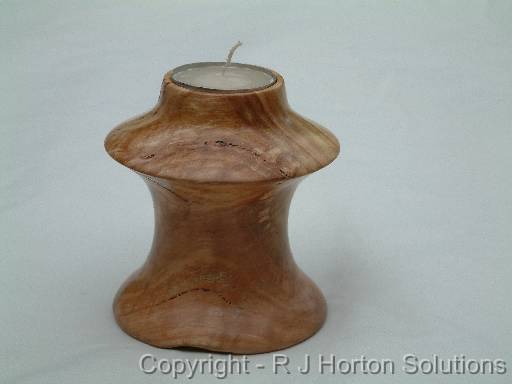 Candle Holder 4 - Stringy Bark Root Holds 9 hour Tea Light - $A20